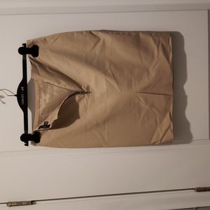 Ann taylor knees lengths pencil skirt color kaki size 6P